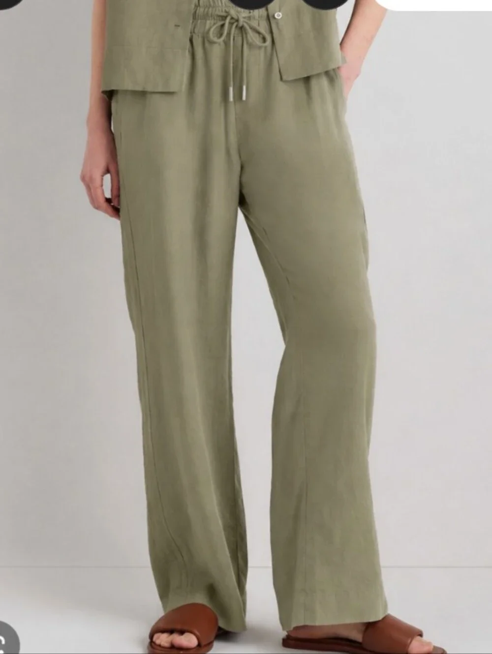 Quince European Linen Wide Leg Pants